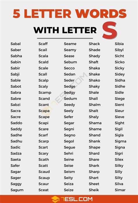 5 letter tagalog words starts with s|5 Letter Words Starting with S .